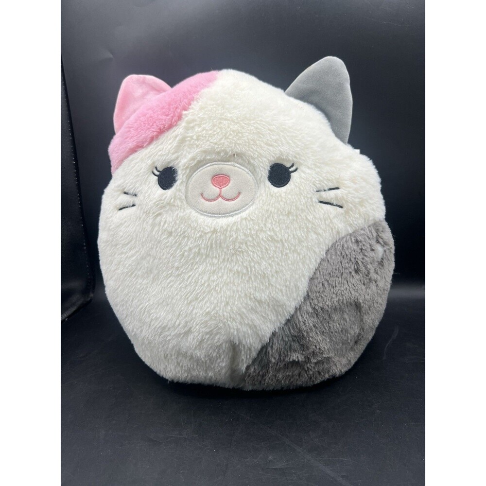 Squishmallow 12" Inch Karina Fuzz Calico Cat FuzzAMallow Soft Fuzzy Kitty Plush